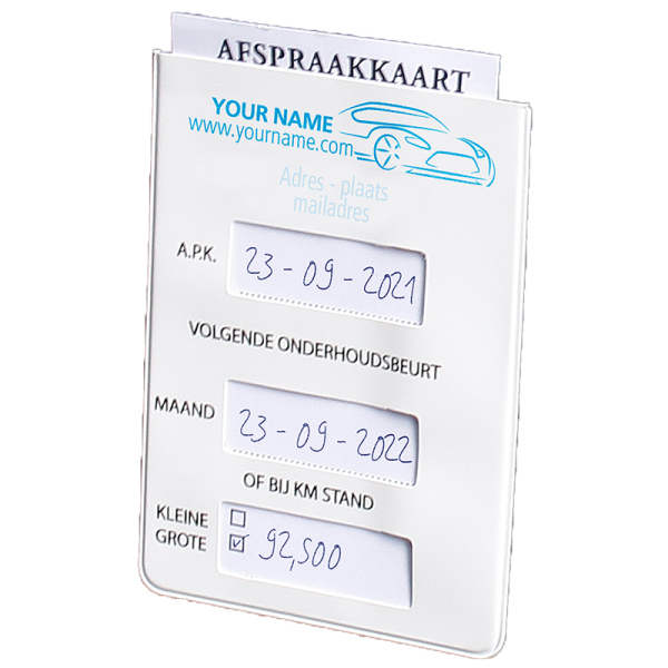 Afspraakkaarthoesje